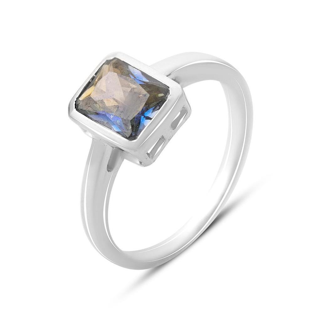 Серебряное кольцо с мистик топазом 2.302ct, вес изделия 3,15 гр (2163763)