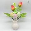 triangle LED Mushroom Night Lights Pomegranate Bottle Floral Lamp Colorful Little Night Light