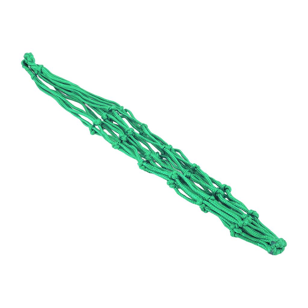 Chicken Vegetable String Bag Large Space Fruit Holder Poultry Feeding Mesh Bag with Hook for Duck Geese Green