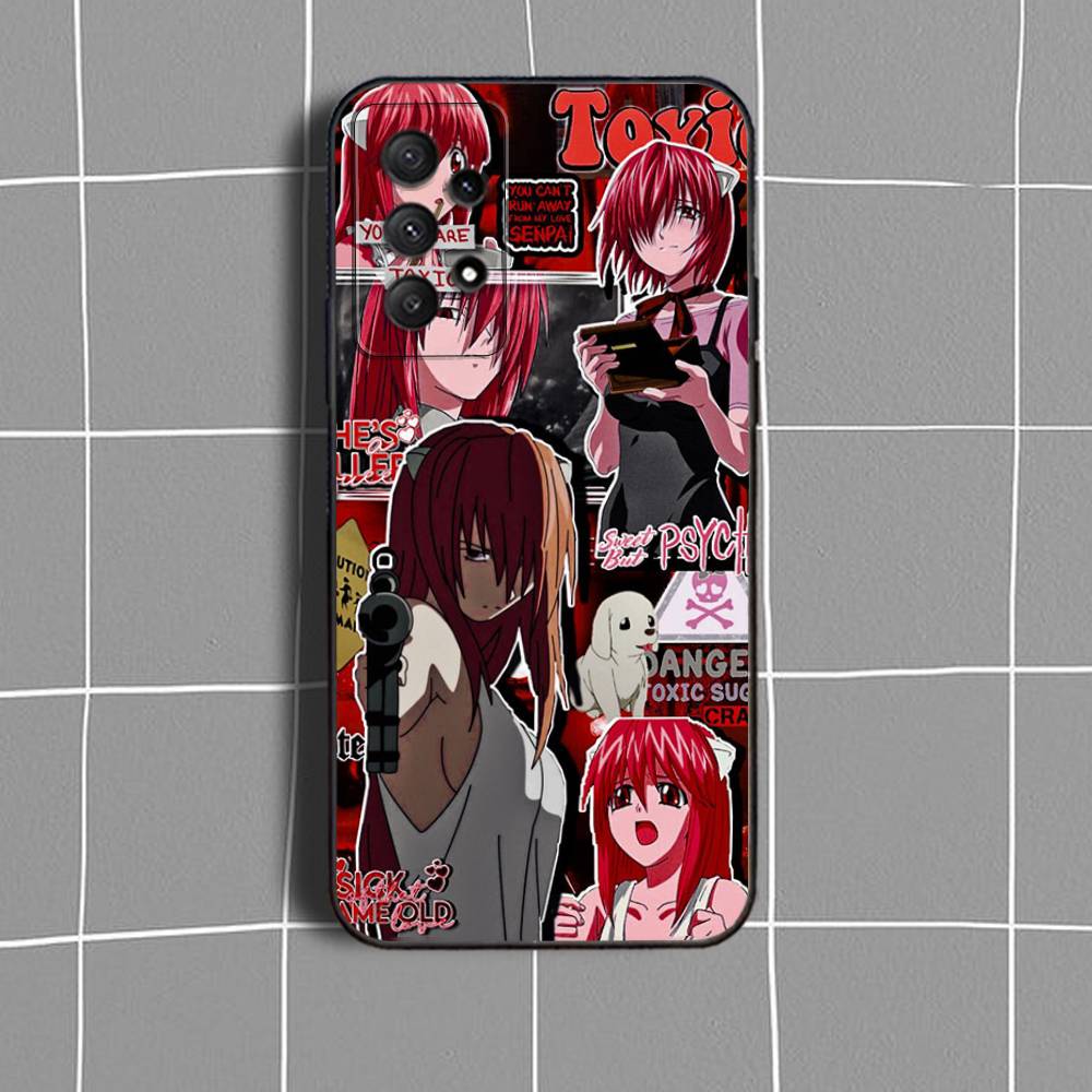 E-Elfen L-Lied Phone Case For Samsung Galaxy A73,31,32,72,41,53,52,71,22,5G,Note,J7,8,9 Soft Black Cover