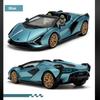 1:32 Sian Car Toy Model Doors Opened Metal Body Rubber Tires Models Alloy Roadster Acrylic Box Toys Collectible Item for Child