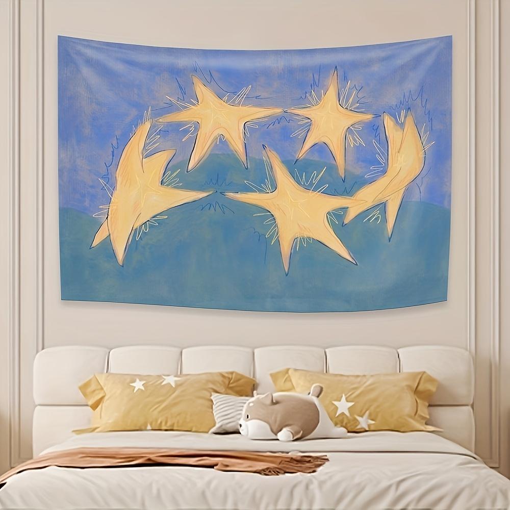 VIKAMA Dreamy Starry Sky Tapestry Starry Blue-Purple Gradient Children s Room Decor Instagram-Style Bedroom Theme Room Decor 40X60CM(1.3X2FT