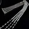 Neue Luxus Exquisite Kristall Meteor Lange Quaste Brosche Anstecknadel Für Frauen Mode Schulterkette Schmuck Party Geschenke