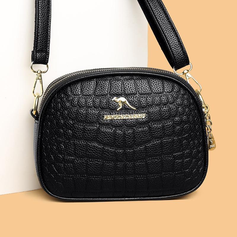 Women's bag simple and fashionable small round bag spring and summer shoulder bag lightweight mobile phone bag