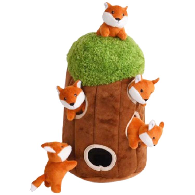 6x Zoo Friends Interactive Dog Toys Hide & Seek Dog Toys and Puppy Toys