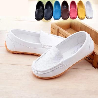 Children Shoes PU Leather Casual Styles Boys Girls Shoes Soft Comfortable Loafers Slip On Kids Shoes