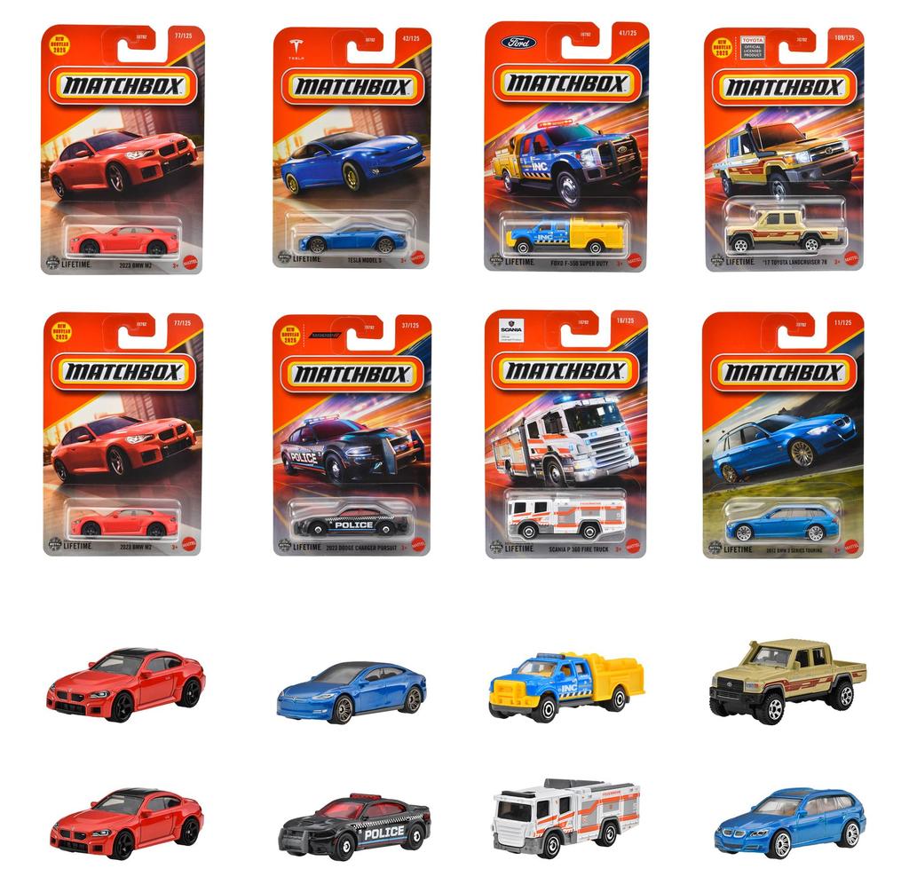 Matchbox Basic Car Assortment, Vehicle Toys, Mini Cars, 24 Cars, Box Sale, Ages 3 and Up, Multi 98CC-30782