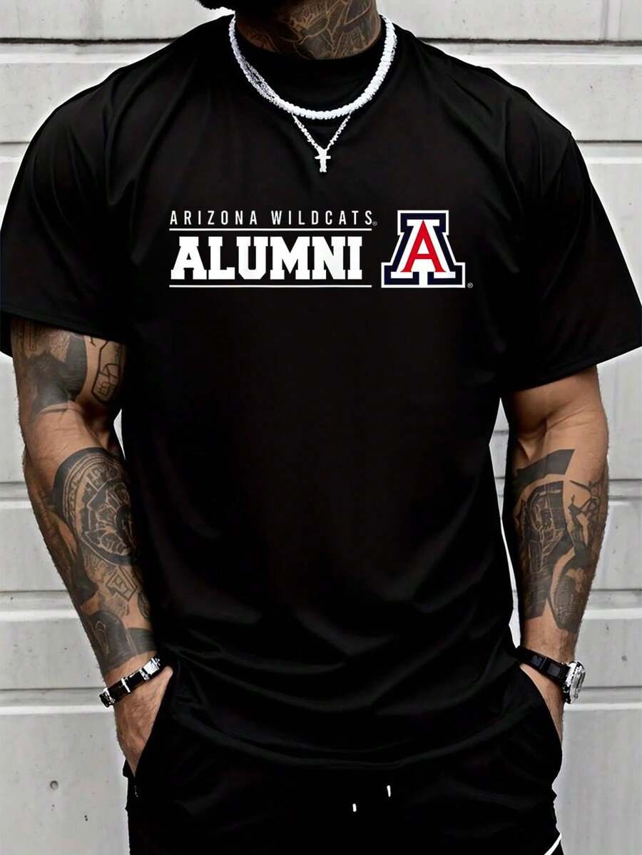 

University Of Arizona Wildcats Alumni With Logo Printed Unisex T-Shirt XL