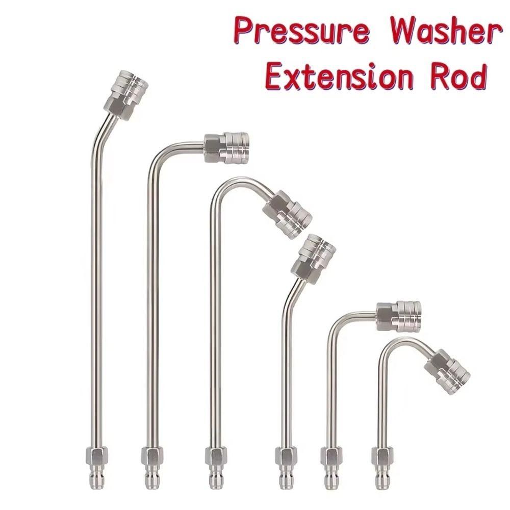 1Pcs Stainless Steel Pressure Washer Extension Rod for Home Car Cleaning