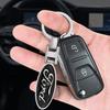 3D Styling Metal Car Key Ring Anniversary Badge Keychain Accessories For Ford Focus Mondeo Kuga Fiesta MK7 Escort Explorer Edge 2 4 MK2 MK4