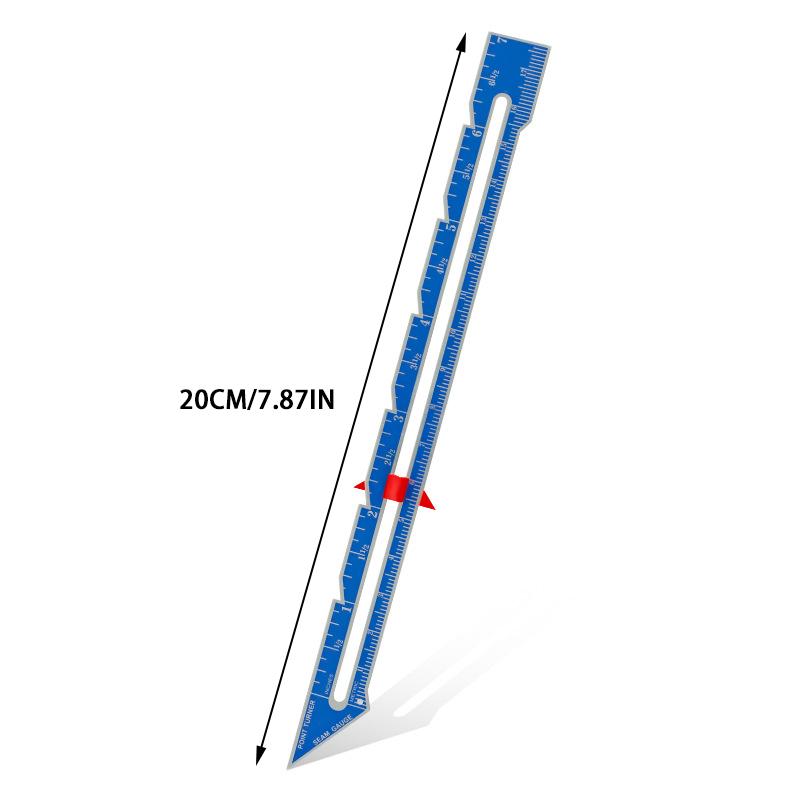 1pc Stitching Ruler Sewing Seam Gauge Thickness Measurement Tool, Suitable for Various Types of DIY Manual AIDS