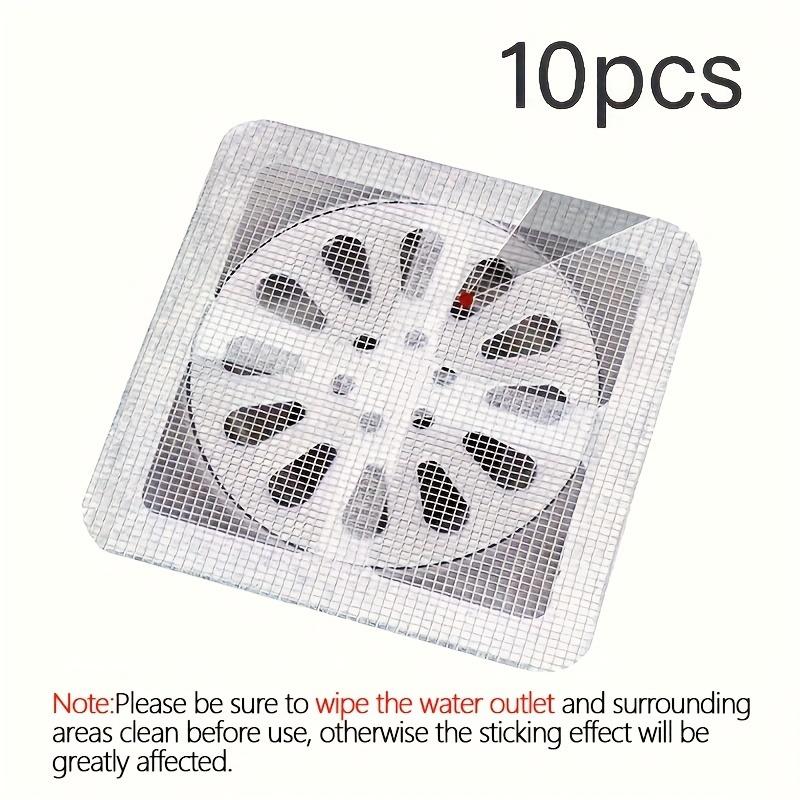 10PCS bathroom hair filter, toilet sewer filter, kitchen anti-blockage and insect-proof self-adhesive floor drain sticker