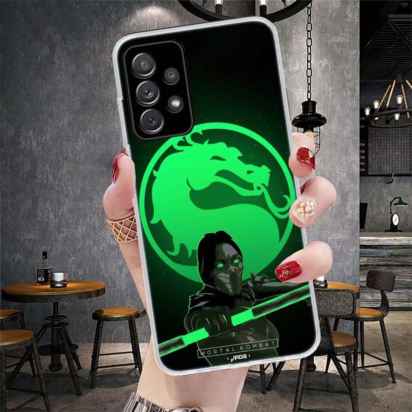 Scorpion Zero Sub Mortal Kombat Měkký kryt na telefon Pro Samsung Galaxy A13 A14 A15 A16 A17 A53 A54 A55 A56 A57 A33 A34 A35 A36 A37 A