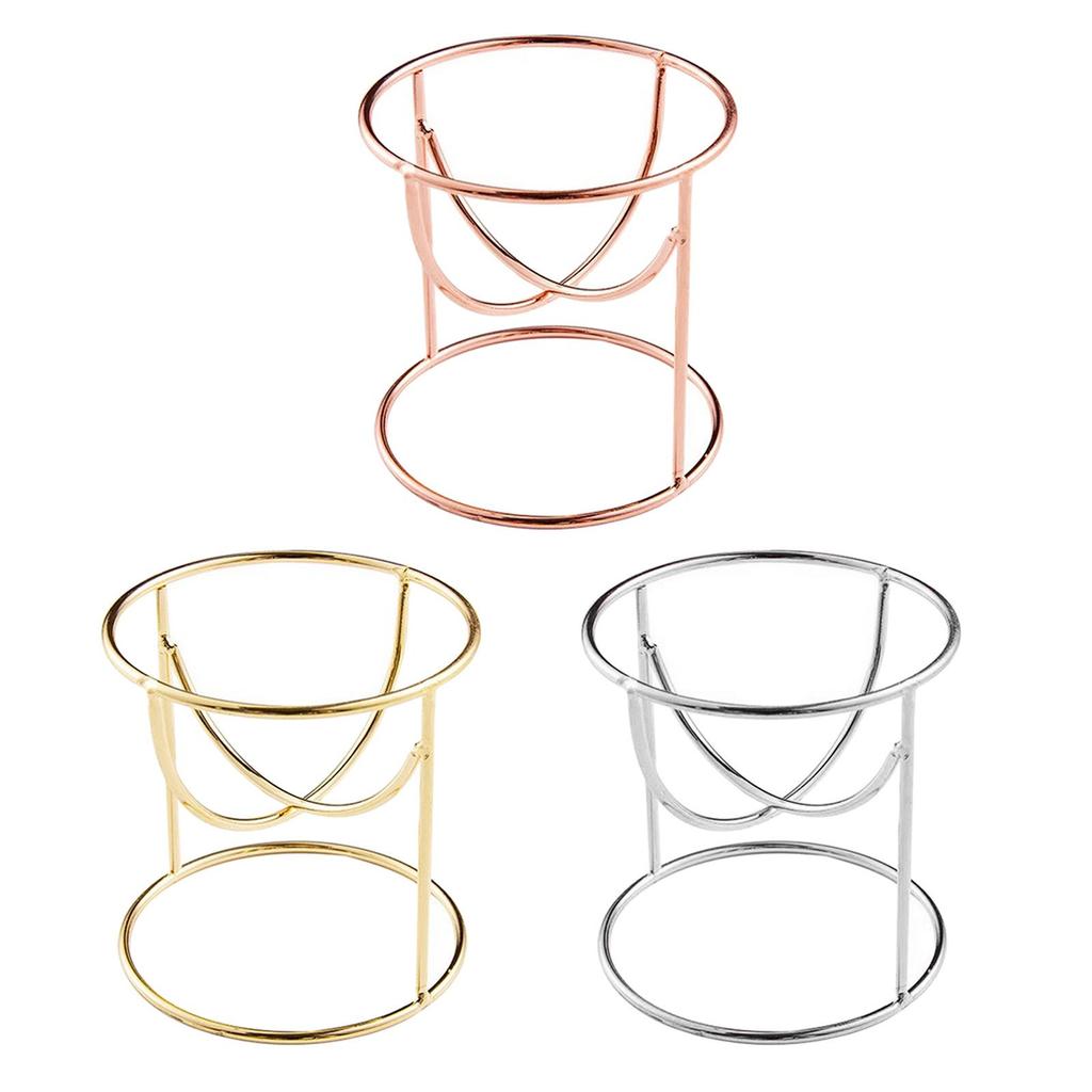 Metal Display Stand for Crystal Glass Lens Ball Divination Photography Base Sphere Globe Holder, 50mm Diameter