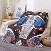 Mandala Elephant Blanket Flannel Breathable Super Warm Throw Blankets for Bedding Travel Bedroom Soft Throws Home Decor