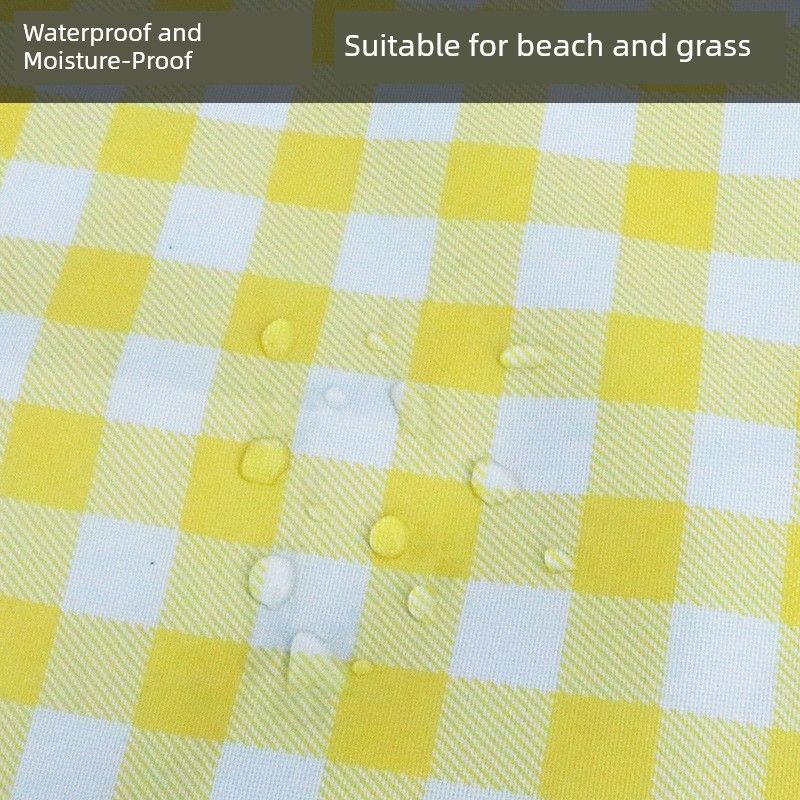 Portable Folding Picnic Mat, Thickened Oxford Cloth Moisture-Proof Mat, Beach Grass Waterproof Dirt-Proof Floor Mat