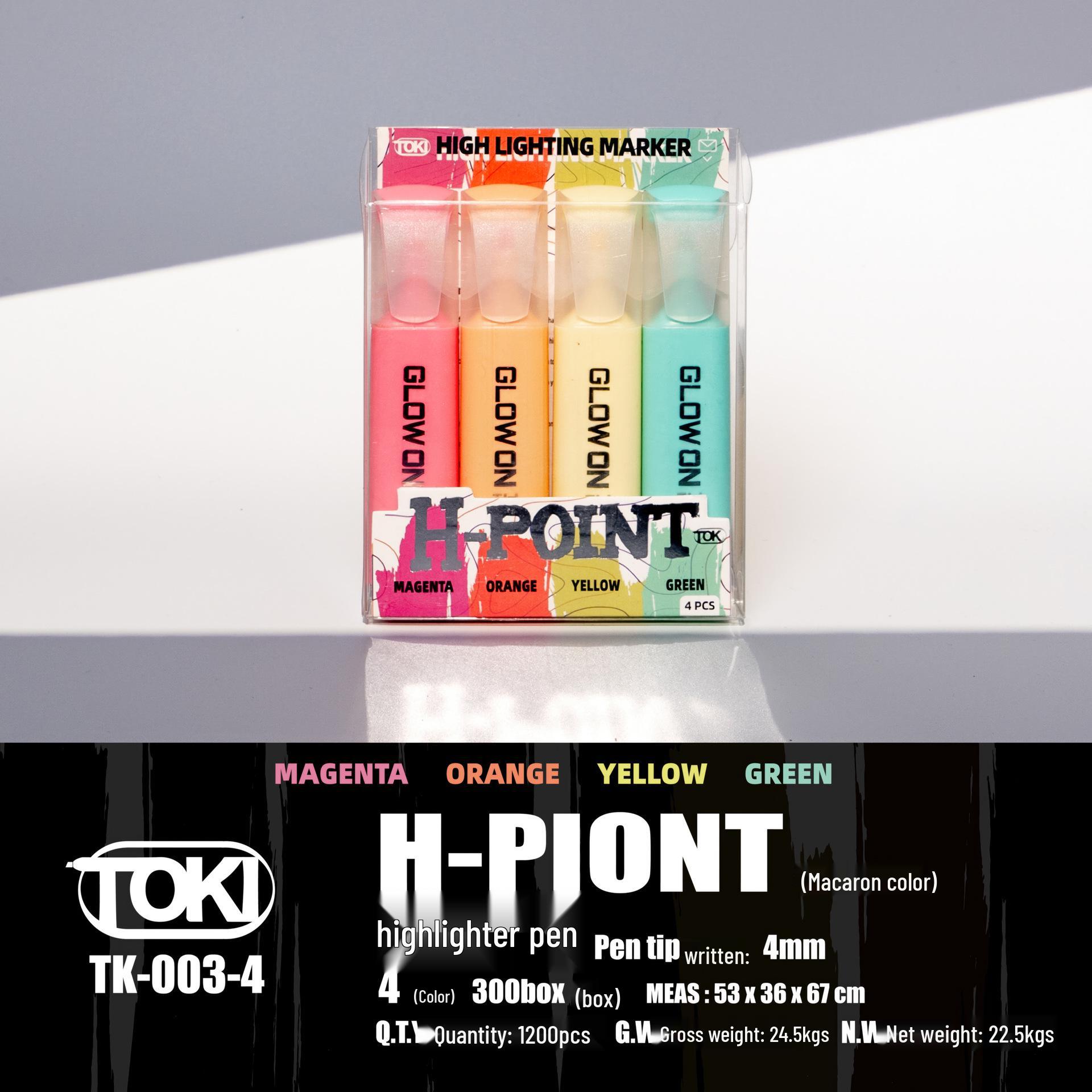 Креативный набор флуоресцентных гелевых ручек и блестящих карандашей для детских дневников и рисования Slanted Tip