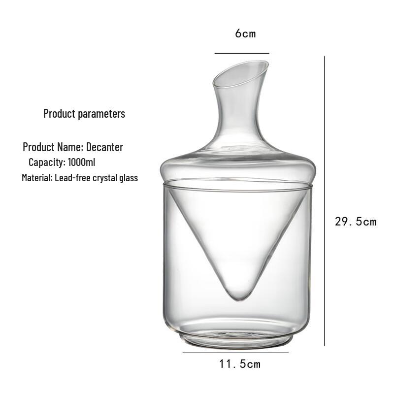 

Rotating Glass Wine Decanter & Ice Bucket Set