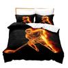Sports Ball Printing Bed Three-Piece 3D Digital Printing Kit Grinding Quilt Cover