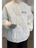 Men's Korean-Style 2025 Winter Jacket: Trendy Cotton with Diamond Quilting - Warm and Casual.