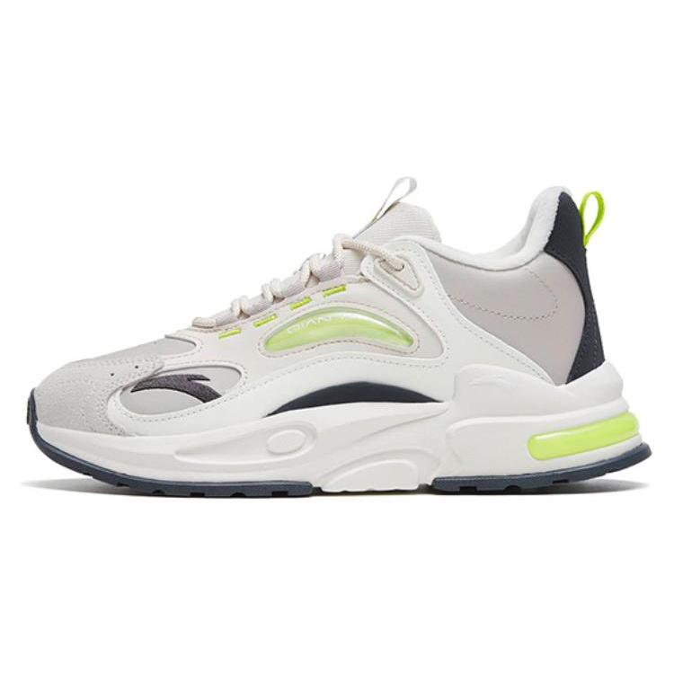 New Anta Millennium 5.0 Cushioned Wear Resistant Warm Low Top Sports Casual Shoes Women's Lime Green 122248985-4