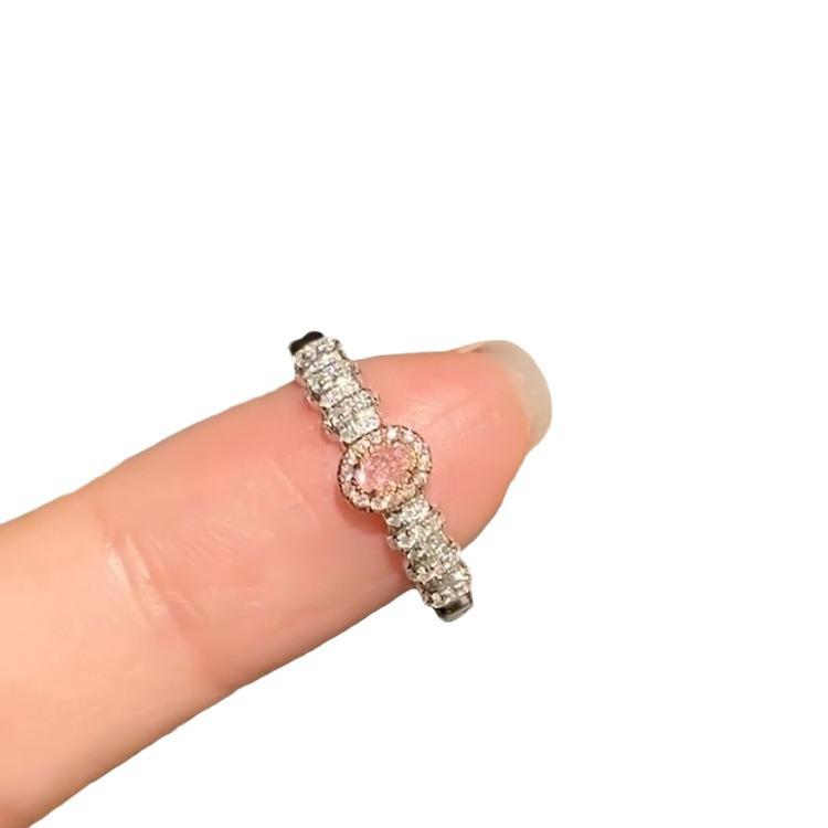 Luxury Zircon Women's Versatile Fashion Ring Set - Simple, Individual, Niche Design