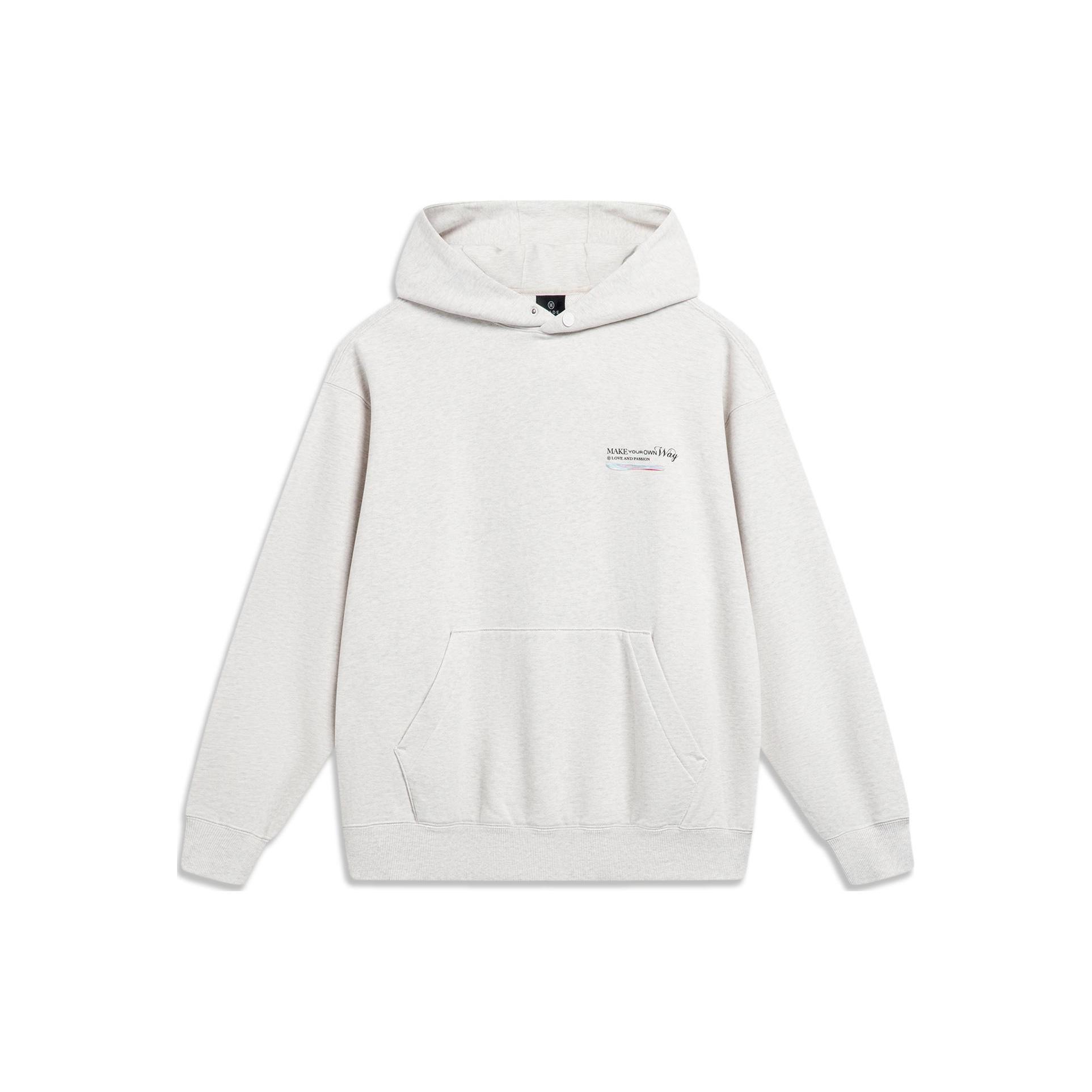 Свитшот Li Ning Wade Collection Мужской Хизер Серый Плиточный Серый AWDU013-5 M