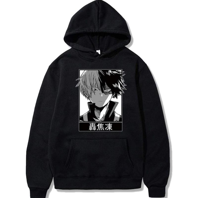 Japanese Animation My Hero Academia Hoodies Men Women Hooded Sweatshirts Pullovers Autumn Boys Girls Streetwear Hoodie