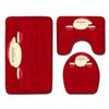 Christmas Bathroom Floor Mat Toilet Three-Piece Set
