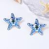 Creative Women Earrings Cartoon Starfish Earrings Gift Crab Studs  for Girls Ladies