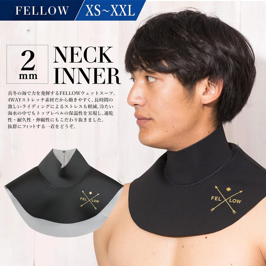 FELLOW Krční vnitřní surfové vnitřní neoprenové oblečení Specifikace do chladného počasí 2mm Teplo krku Ochrana proti chladu Termální vnitřní Kovová kůže Rychleschnoucí oblek Surfování