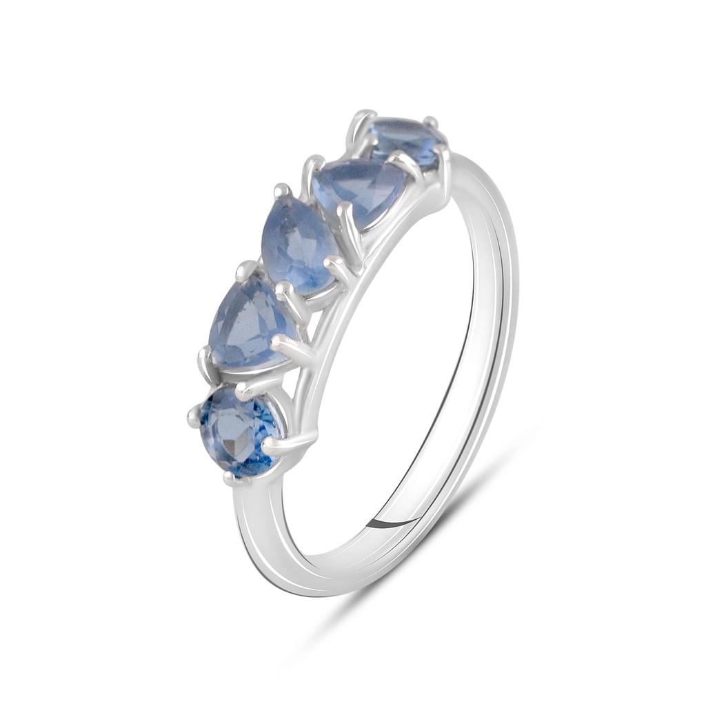 Silver Ring with Artificial Tanzanite Nano 1.123ct (2116929) 2.3 Gr. 925 Samples