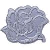 Self-Adhesive Small Embroidered Rose Patch - Fabric Jacket Label & Journal Decoration