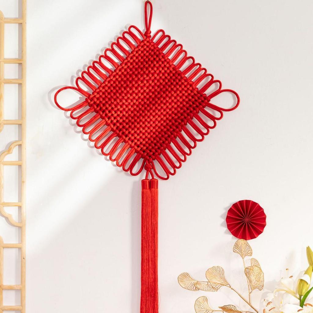 Chinese Knot Wall Decor for Living Room - Perfect for Spring Festival, New Year, Weddings, and Housewarming Gifts