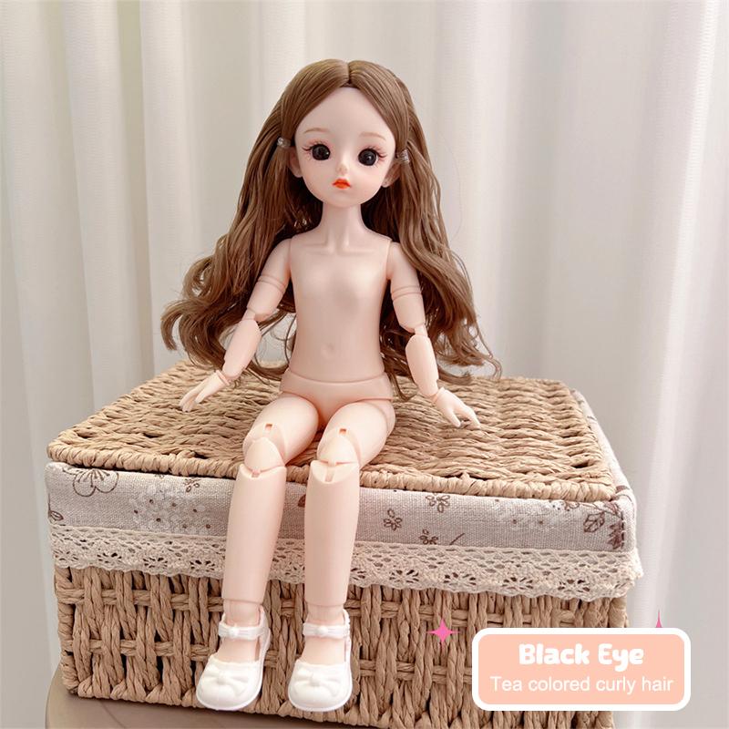 Bambola BJD Nuda Aploidi Giunti Multipli Rimovibili 30cm 1/6 3D Occhi Attrattivi Bambola Regalo di Compleanno Giocattolo per Ragazze