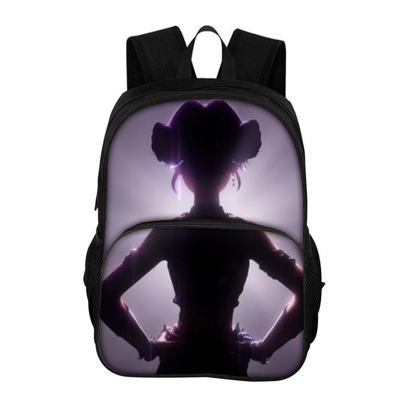 Kpop Demon Hunters Printed Oxford Backpack With Breathable Design For School Students