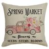 Spring Pillow Case Sofa Waist Pillow Case Garland Truck Light Luxury Home Office Pillow Pillow Case