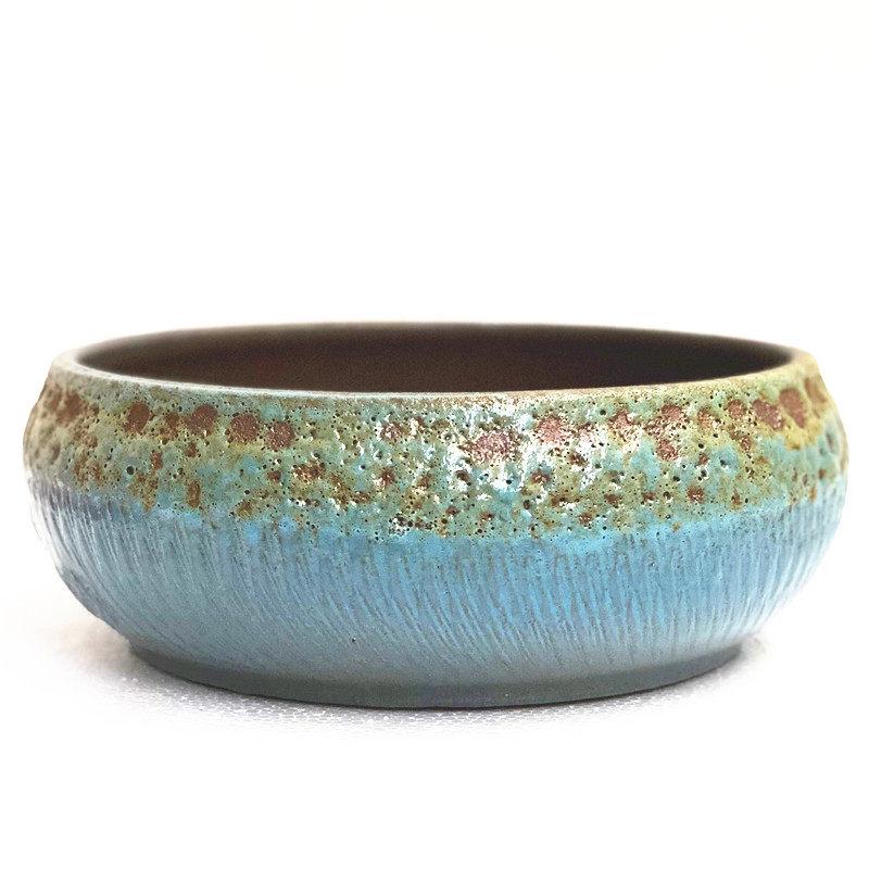 Personalized Large Ceramic Succulent Flower Pot with Wide Caliber - Free Shipping