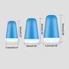 100Pcs Rubber Fishing Bobber Stoppers Oval Float Stopper Connector Space Beans Slide Fishing Line Accessories Tackles