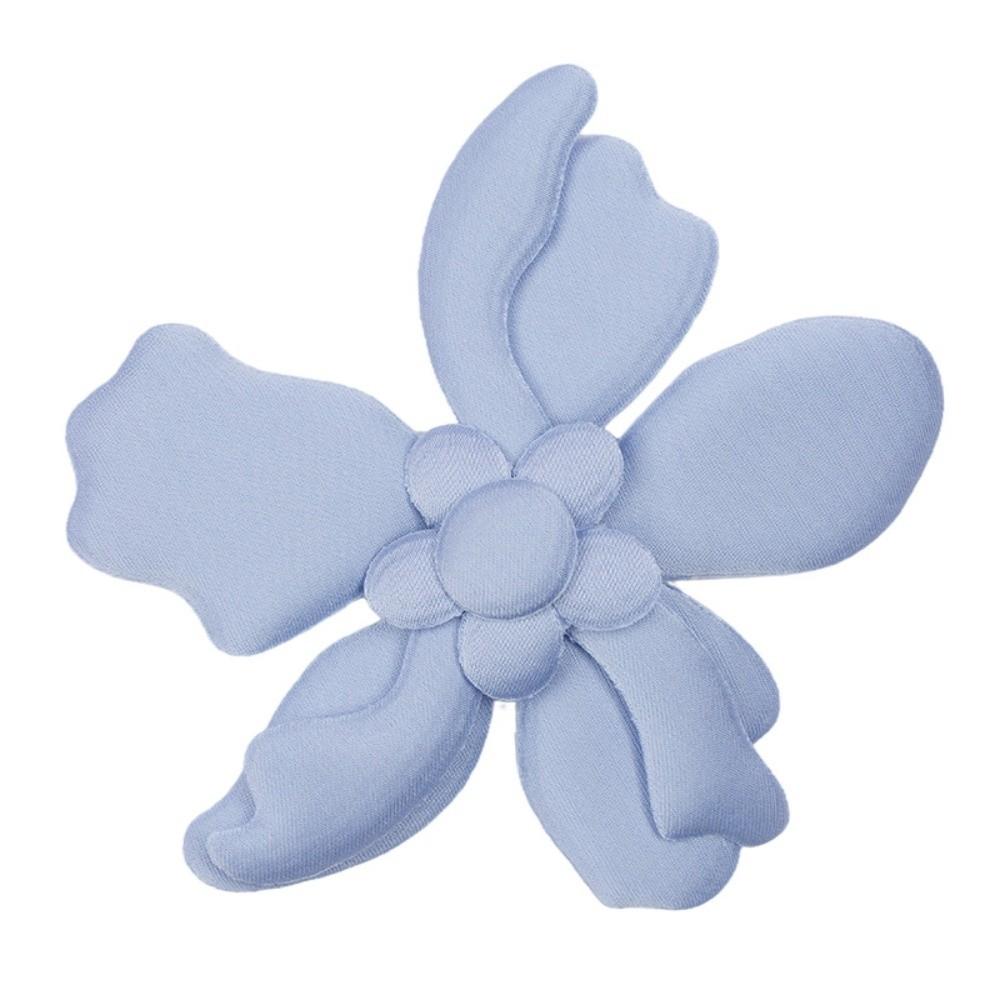 5pcs Silk Lily Artificial Flowers 3D Embroidered Denim Simulated Lily Fake Flower Flower Brooch DIY Handmade Accessories