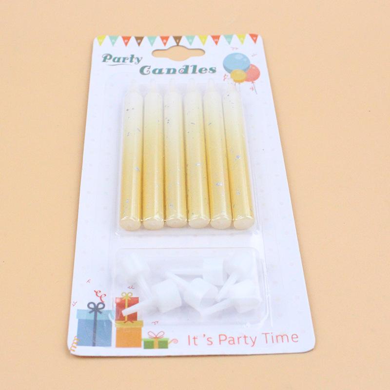 Birthday Cake Candle Small Fresh Gradient Color Children's Creative Romantic Party Candle