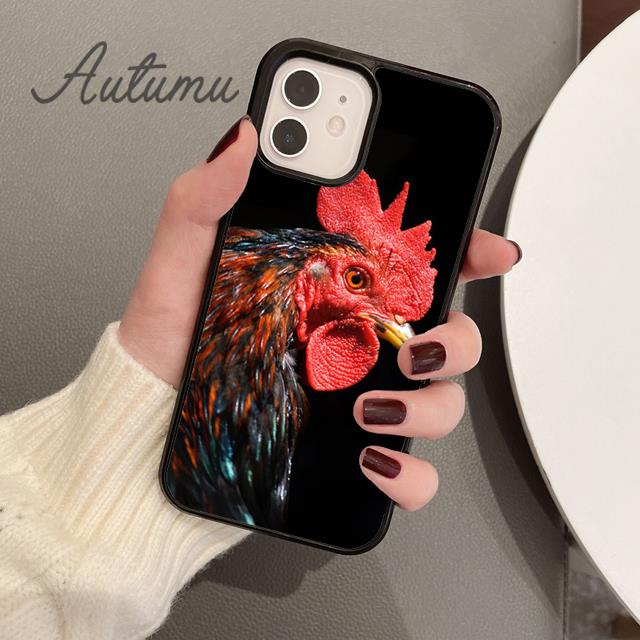 

Chicken Big Rooster Phone Case for iPhone 17 Air 16 15 11 12 13 14 Pro Max Plus coque Fundas Shell iPhone 13