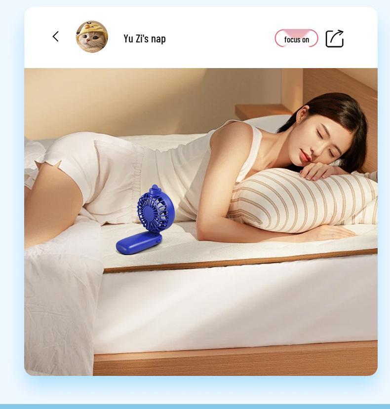 Mini Rechargeable Silent Handheld Cooling Fan for Desk