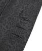 EASY NO EASY Curved Leopard Pants - Charcoal