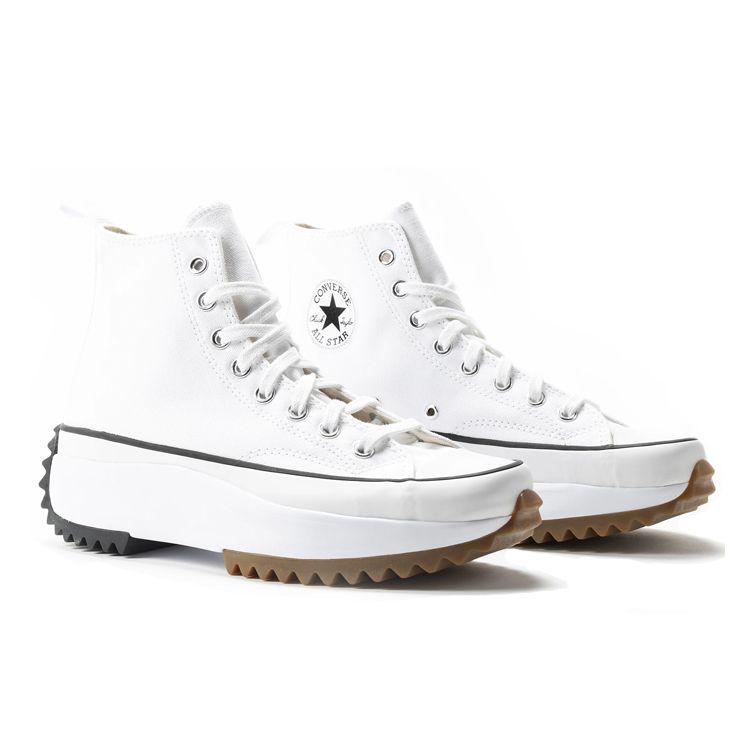 Converse Run Star Hike Yüksek Beyaz Siyah Gum Unisex Spor Ayakkabı 166799C