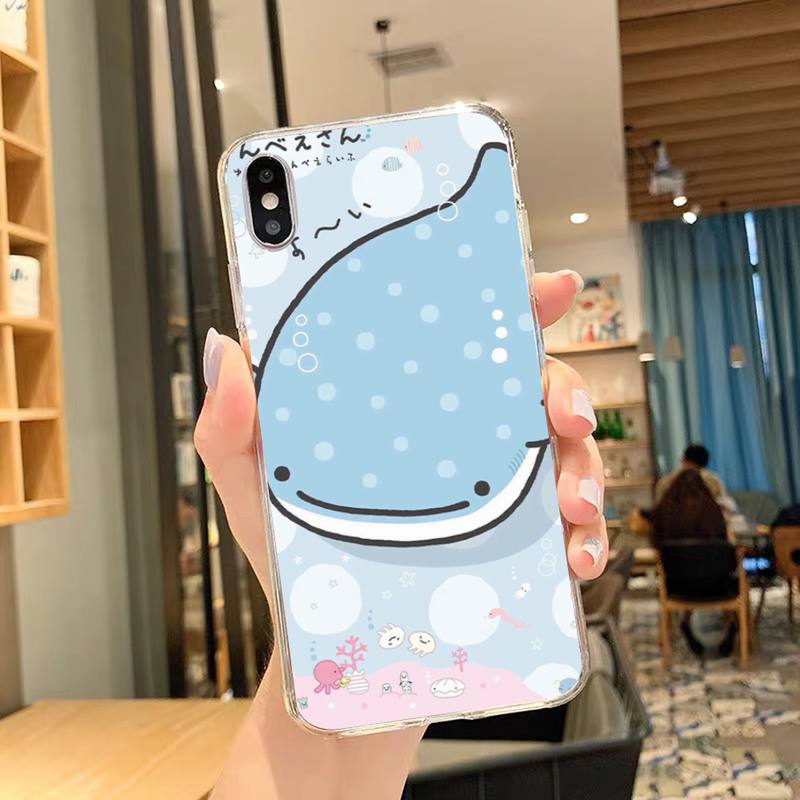 Cute kawaii Jinbesan Phone Case For iPhone 11 12 Mini 13 14 15 Pro XS Max X Plus SE XR Shell