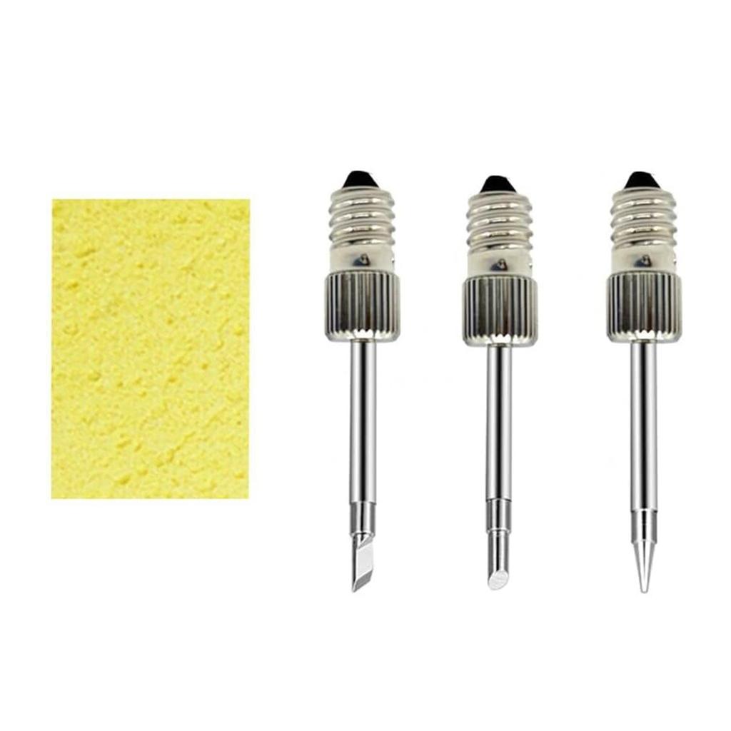 3Pcs E10 Interface Soldering Iron Tips Welding Tips USB Soldering Tip Set Welding Head Soldering Tools Branding Iron