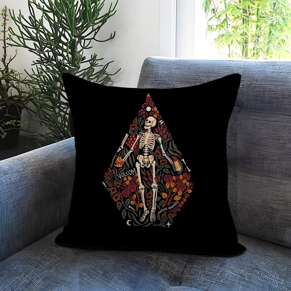 Band Cool V-Volcom Cushion Cover Comfortable Reversible Pillow Cover Ideal for Car Sofa Bedroom & Beyond