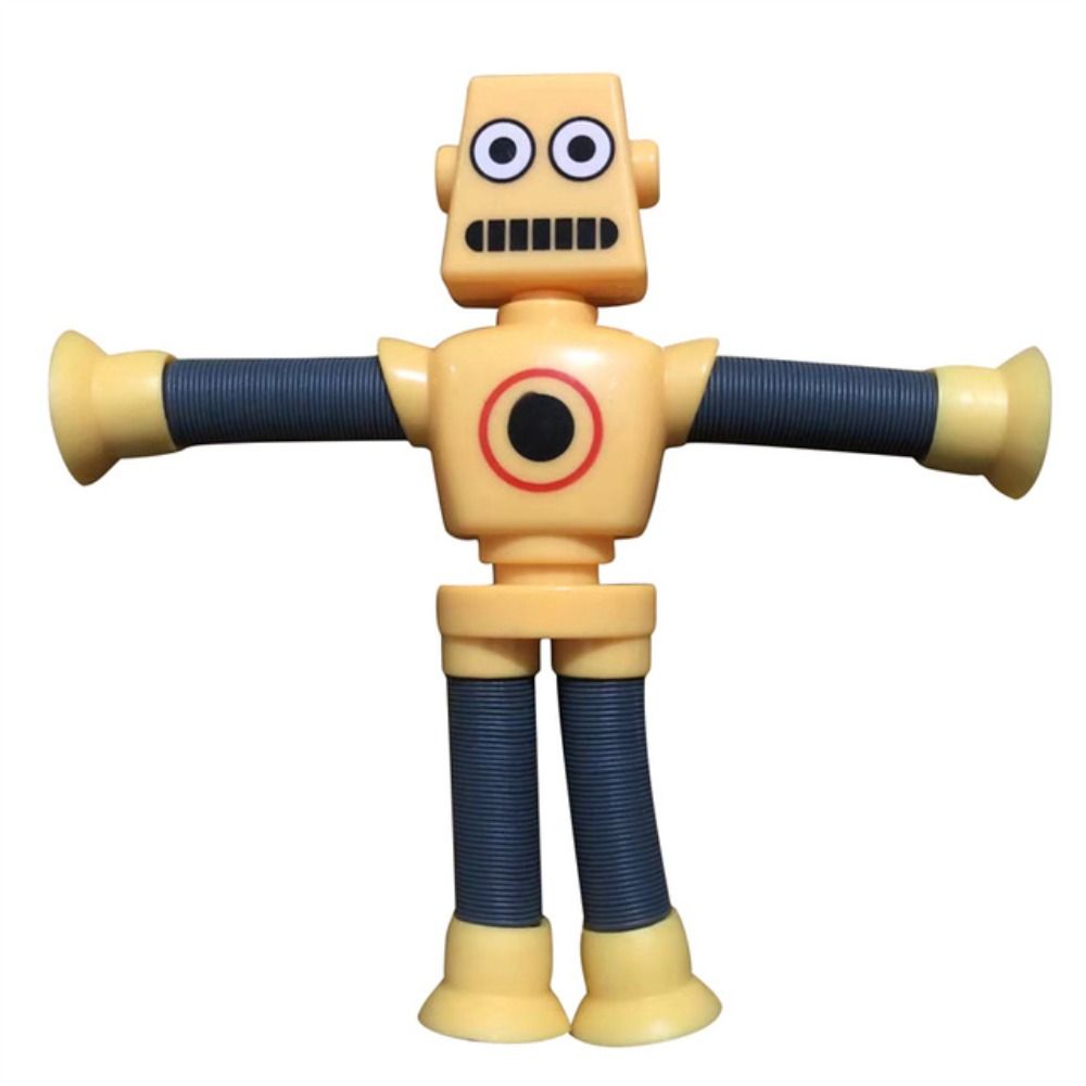 DIY Stretch Tube Telescopic Suction Cup Montessori Sensory Toy Fidget Toys Robot Pop Tubes Toy
