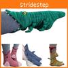 Charming And Colorful Crocodile Knitted Socks For Cozy Comfort And Unique Style